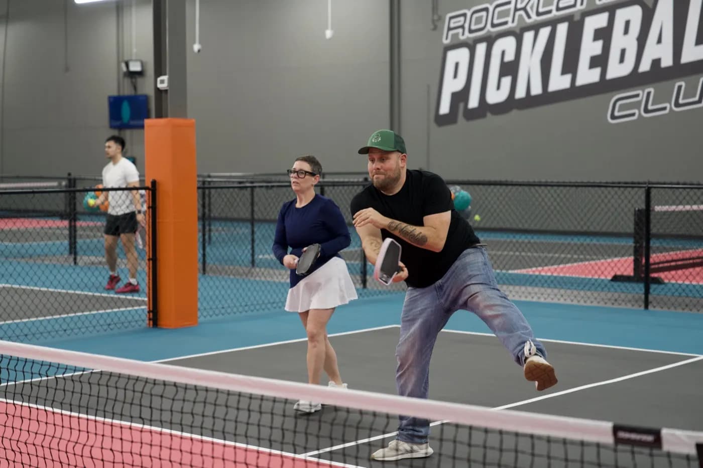 Doubles tournament action